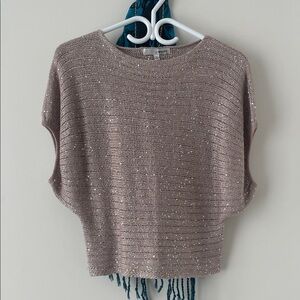 Sequin Knit Sweater - Baby Pink